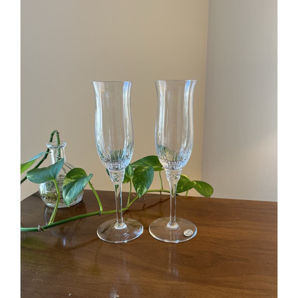 Rogaska Regent Collection Full Lead Crystal Champagne Flute